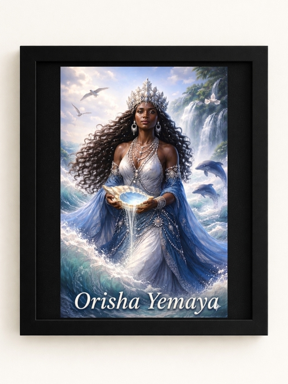 Orisha Yemaya Art Print In 8x10 Frame
